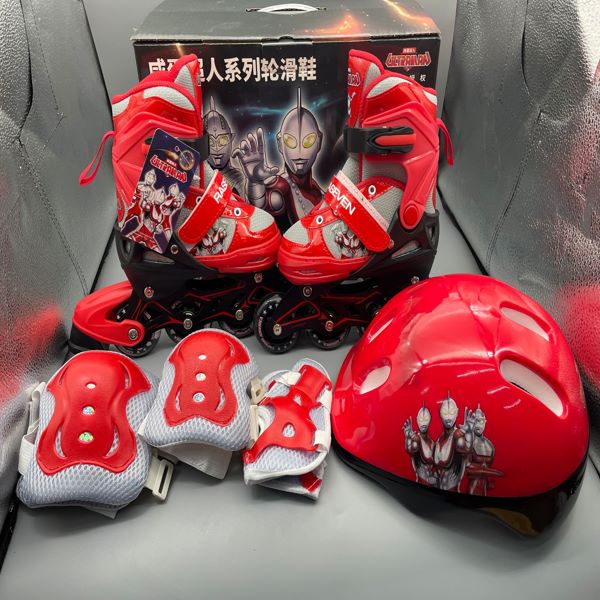 Otman Red + Helmet + 8 Full Wheel